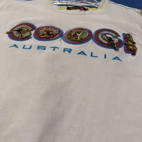 VTG COOGI Australia T-Shirt Men's 4XL Front Logo Neon Green / White - Lot Of (2) - Picture 8 of 13